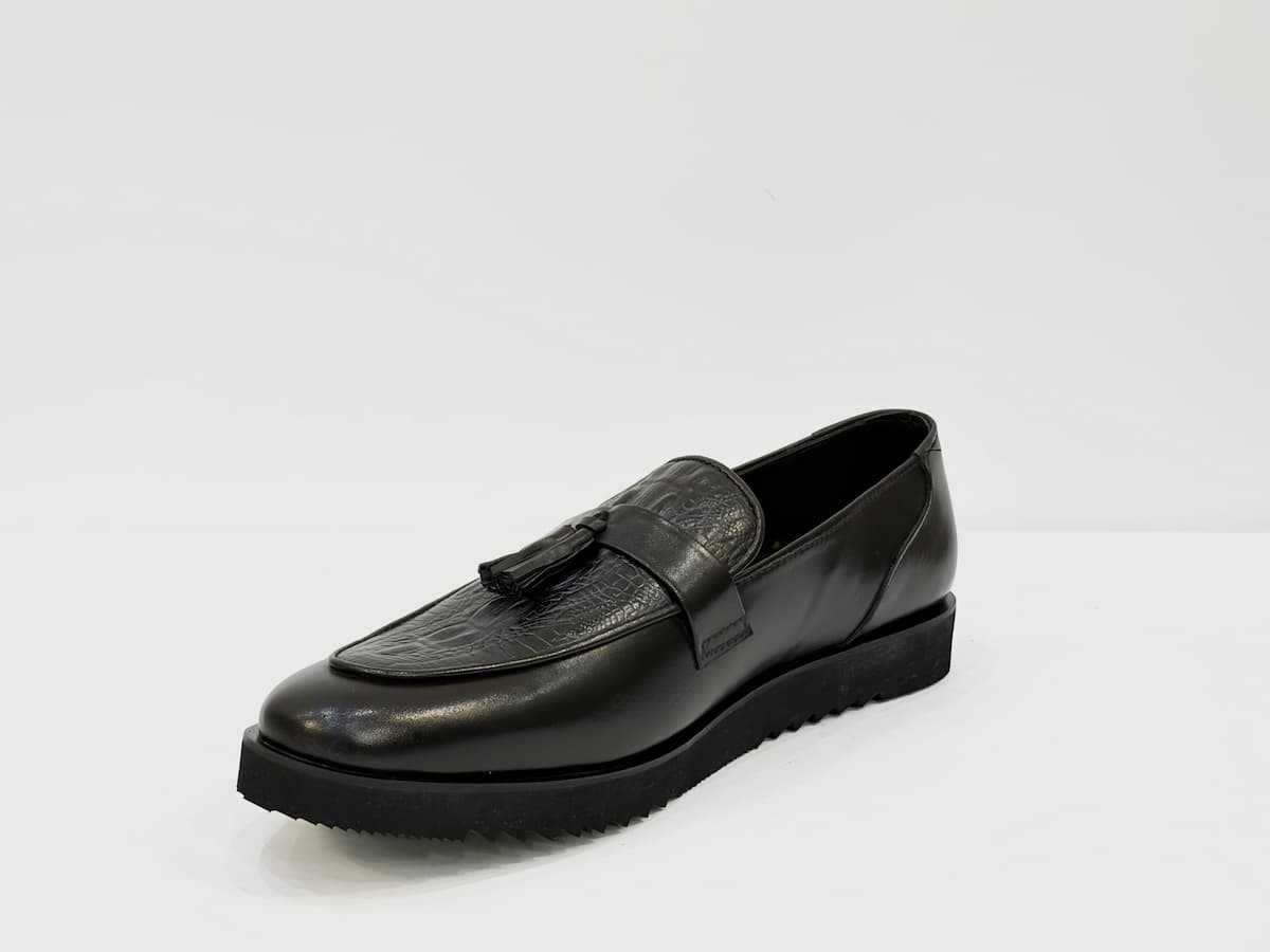 Black Tassel Loafers