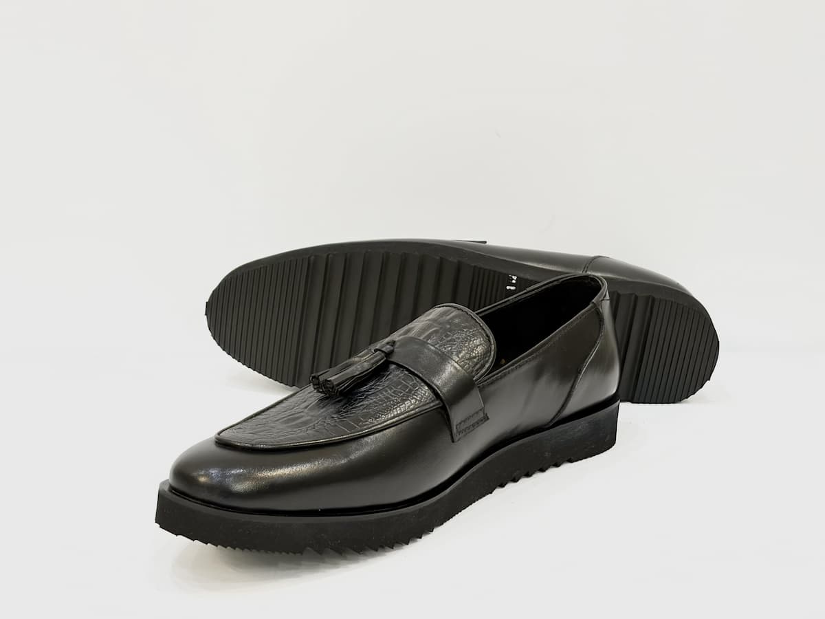 Black Tassel Loafers